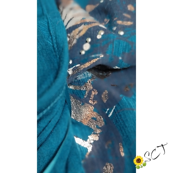 STYLE & CO - 1X Aqua Blue 🦋 Blouse - Picture 4 of 4